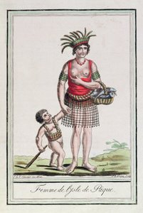 A Woman from Easter Island with her Child, from 